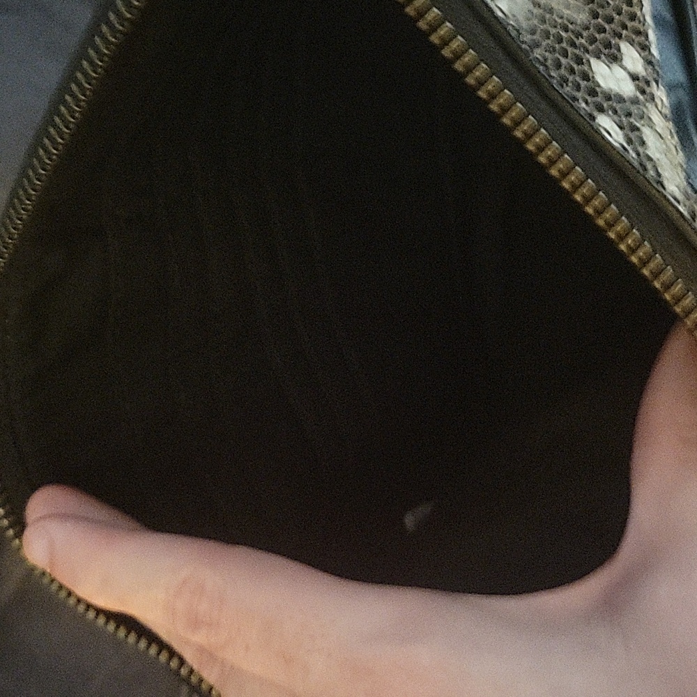 GAP Leather Snakeskin Crossbody Bag - Picture 5 of 5